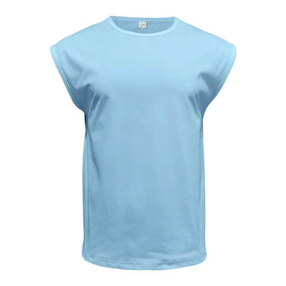 Men's Summer Sleeveless T-Shirt - Casual Sports Loose Fit Vest - Buy Center US