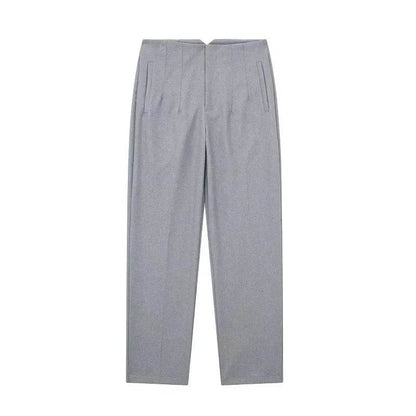 TRAF Women's High Waist Trousers - Formal & Casual Cropped Pants - Buy Center US
