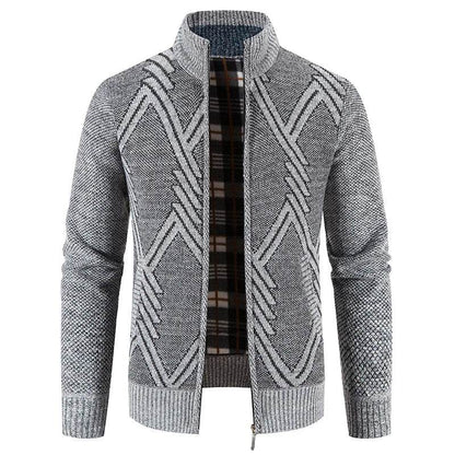 ENWEIGE Men's Fleece Sweater Coat - Warm Knit Zip Windbreaker Jacket - Buy Center US