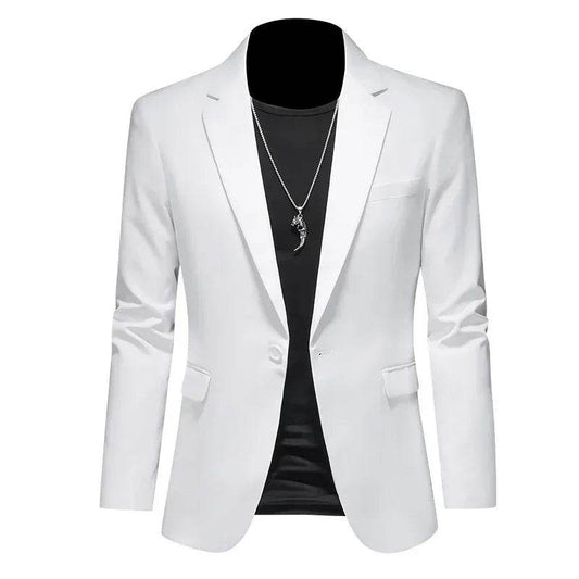 FAVOCENT Men's Slim Fit Blazer - Casual Wedding Party Coat in Solid Colors - Buy Center US