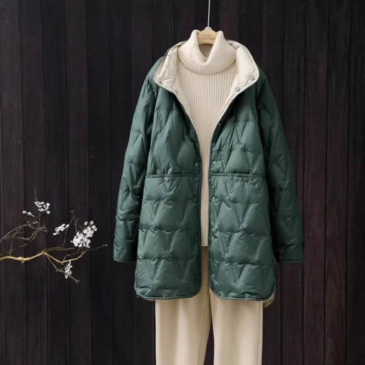 2024 Autumn Winter Women’s Ultralight White Duck Down Jacket - Buy Center US