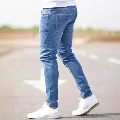 Wulend Distressed Skinny Jeans - Punk Style Ankle Length Denim - Buy Center US