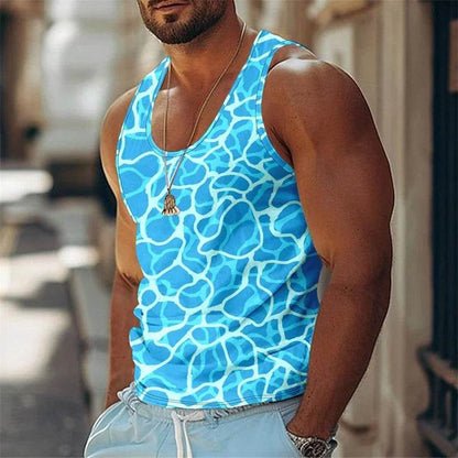 Funny 3D Print Men’s Tank Top - Casual Quick Dry Basketball Vest - Buy Center US