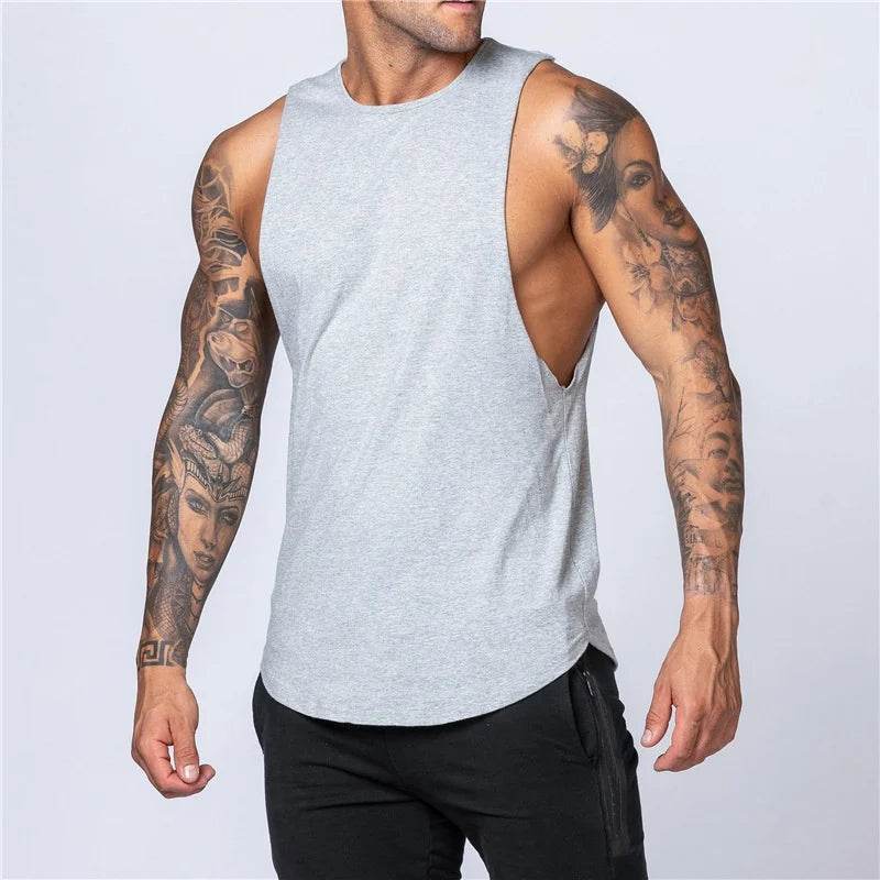 Men's Sleeveless Sports T-Shirt - Trendy Tank Top for Summer Training - Buy Center US