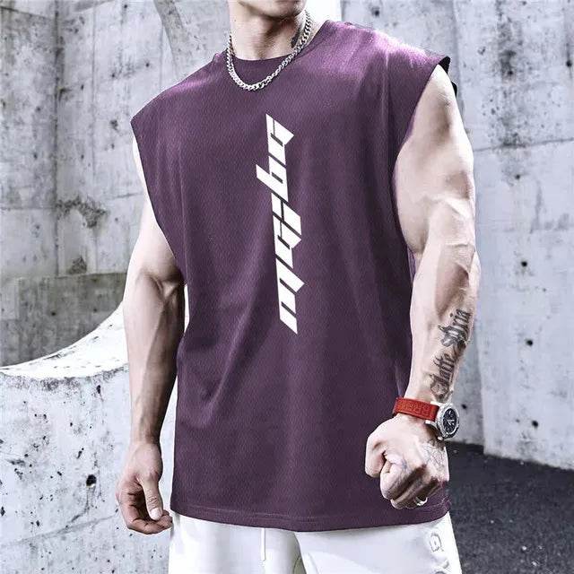 Men's Bodybuilding Tank Tops - Summer Fitness Sleeveless Workout Shirts - Buy Center US