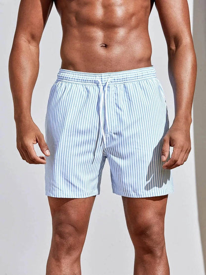 Summer Men's Sports Shorts - 3D Line Splicing, Breathable Polyester - Buy Center US