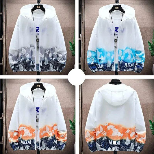 ZHUIHUASHA Thin Hooded Sunscreen Jacket for Men & Women - Casual Outdoor Wear - Buy Center US