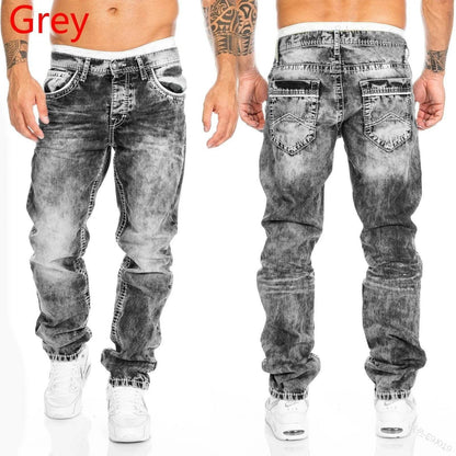 Men's Stretchy Ripped Skinny Jeans - High Quality Slim Fit Denim - Buy Center US