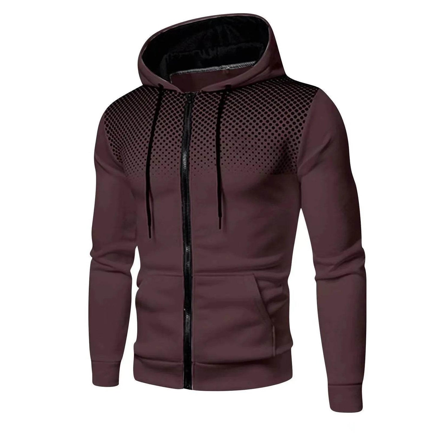 2024 Men's Hoodie Jacket - Zippered Hooded Pullover for Casual Style - Buy Center US
