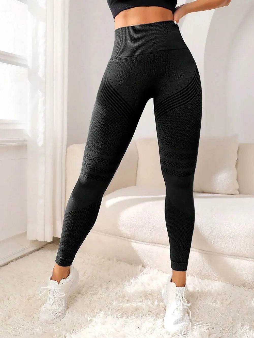 Women's High Waisted Sports Pants - Sexy Lines, Comfortable Fit - Buy Center US