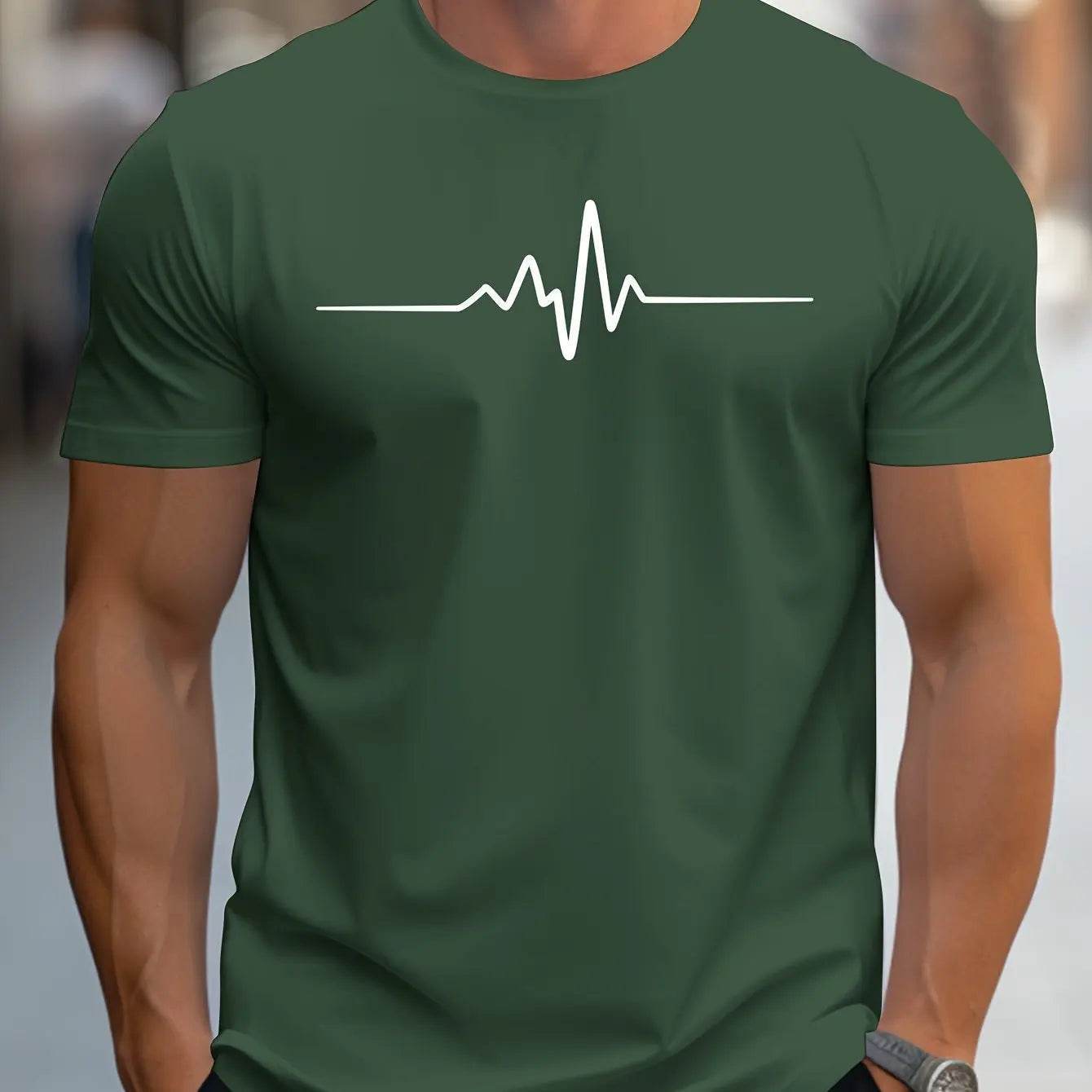 GUILAN Men's 100% Cotton Casual Graphic T-Shirt - Slim Fit & Breathable - Buy Center US
