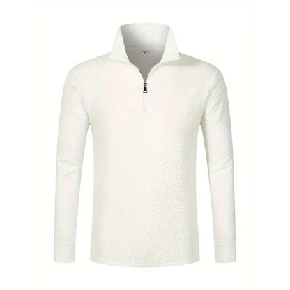 FYZS Men's Long Sleeve Polo Shirt - Comfortable, Breathable Casual Top - Buy Center US