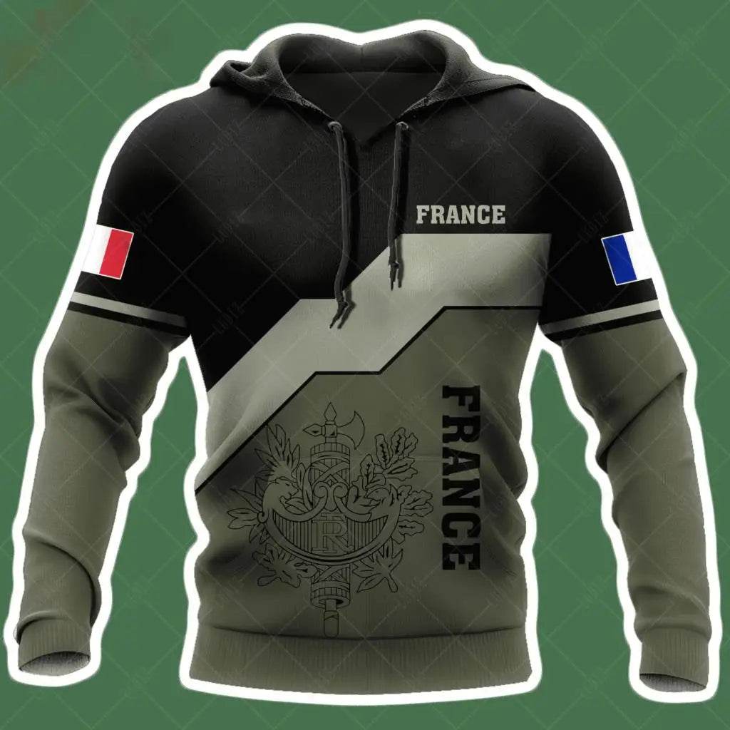 Men's 3D Print France Flag Hoodie - Casual Long Sleeve Autumn Wear - Buy Center US