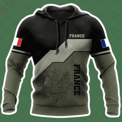 Men's 3D Print France Flag Hoodie - Casual Long Sleeve Autumn Wear - Buy Center US