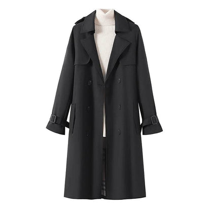 YIHERMIC Women's Double Breasted Trench Coat - Fashionable Winter Style - Buy Center US