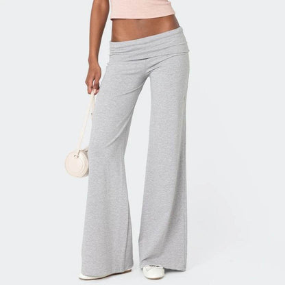 Maemukilabe Casual Wide Leg Sweatpants - Low Rise Flare for Women - Buy Center US