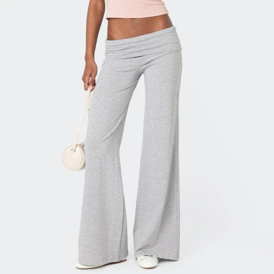 Maemukilabe Casual Wide Leg Sweatpants - Low Rise Flare for Women - Buy Center US
