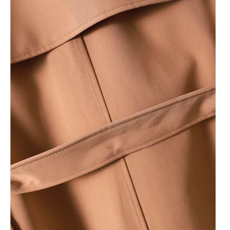 YIHERMIC Women's Double Breasted Trench Coat - Fashionable Winter Style - Buy Center US
