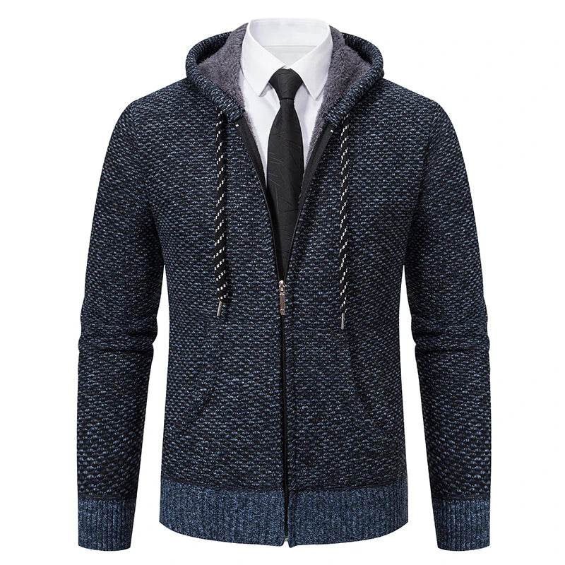 ENWEIGE Men's Knitted Cardigan Jacket - Vintage Fleece Winter Coat - Buy Center US