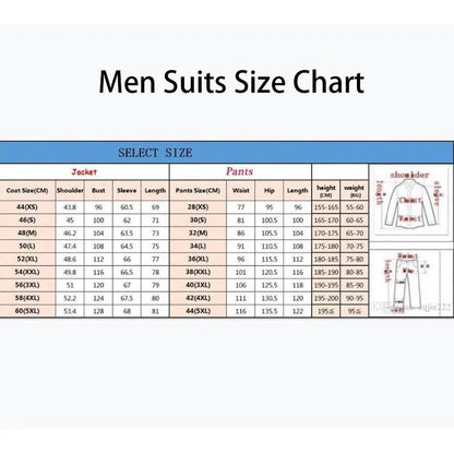 SILIWEYA Elegant Men's Slim Fit 3-Piece Suit - High Quality & Formal Wear - Buy Center US
