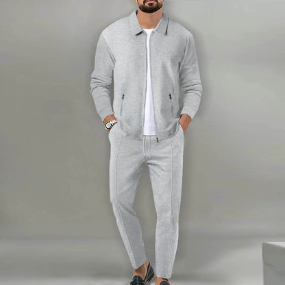 Boilen Heng Xin Men's Casual Blazer Set - Waffle Baseball Suit - Buy Center US