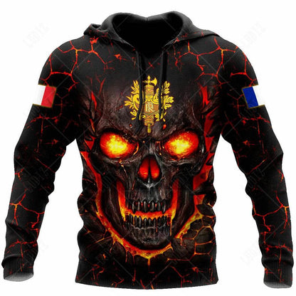 Men's 3D Print France Flag Hoodie - Casual Long Sleeve Autumn Wear - Buy Center US
