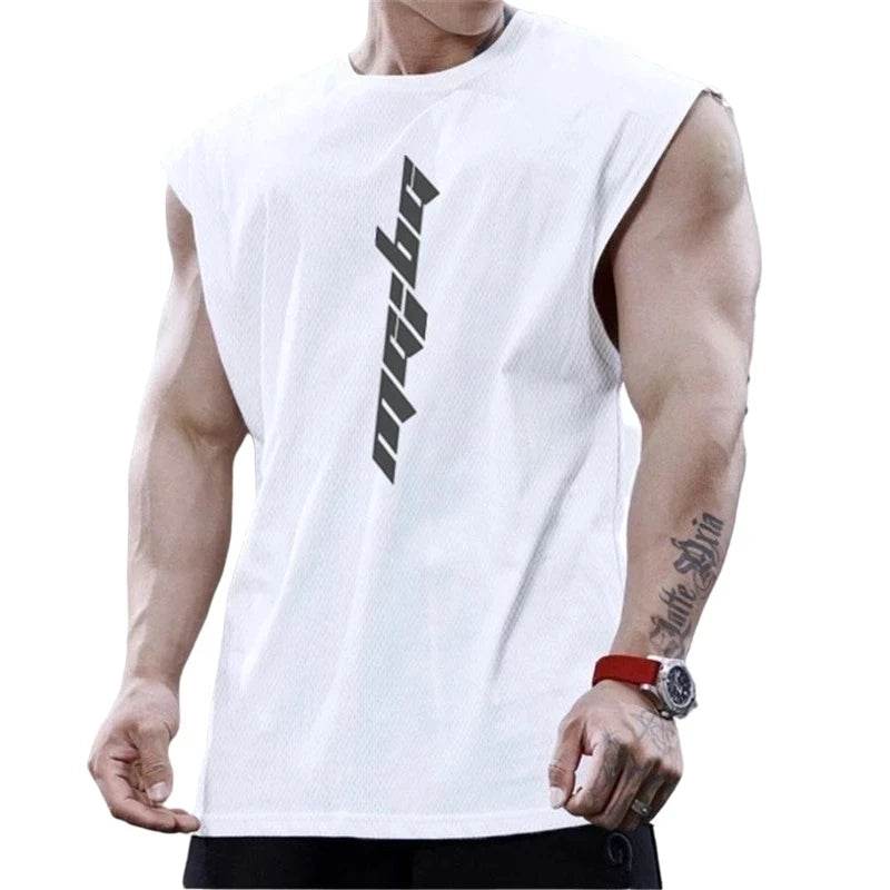 Men's Bodybuilding Tank Tops - Summer Fitness Sleeveless Workout Shirts - Buy Center US