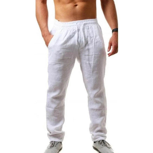 King Billion Men's Cotton Linen Trousers - Breathable Casual Fit S-3XL - Buy Center US
