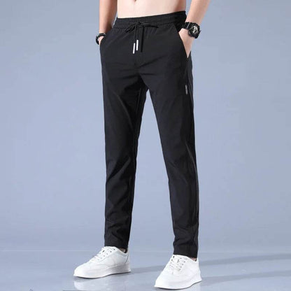 Ice Silk Men's Business Casual Pants - Lightweight, Breathable Summer Style - Buy Center US