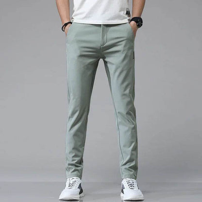 CHOLYL Men's Ultra-Thin Stretch Slim Casual Pants - Breathable Golf Trousers - Buy Center US