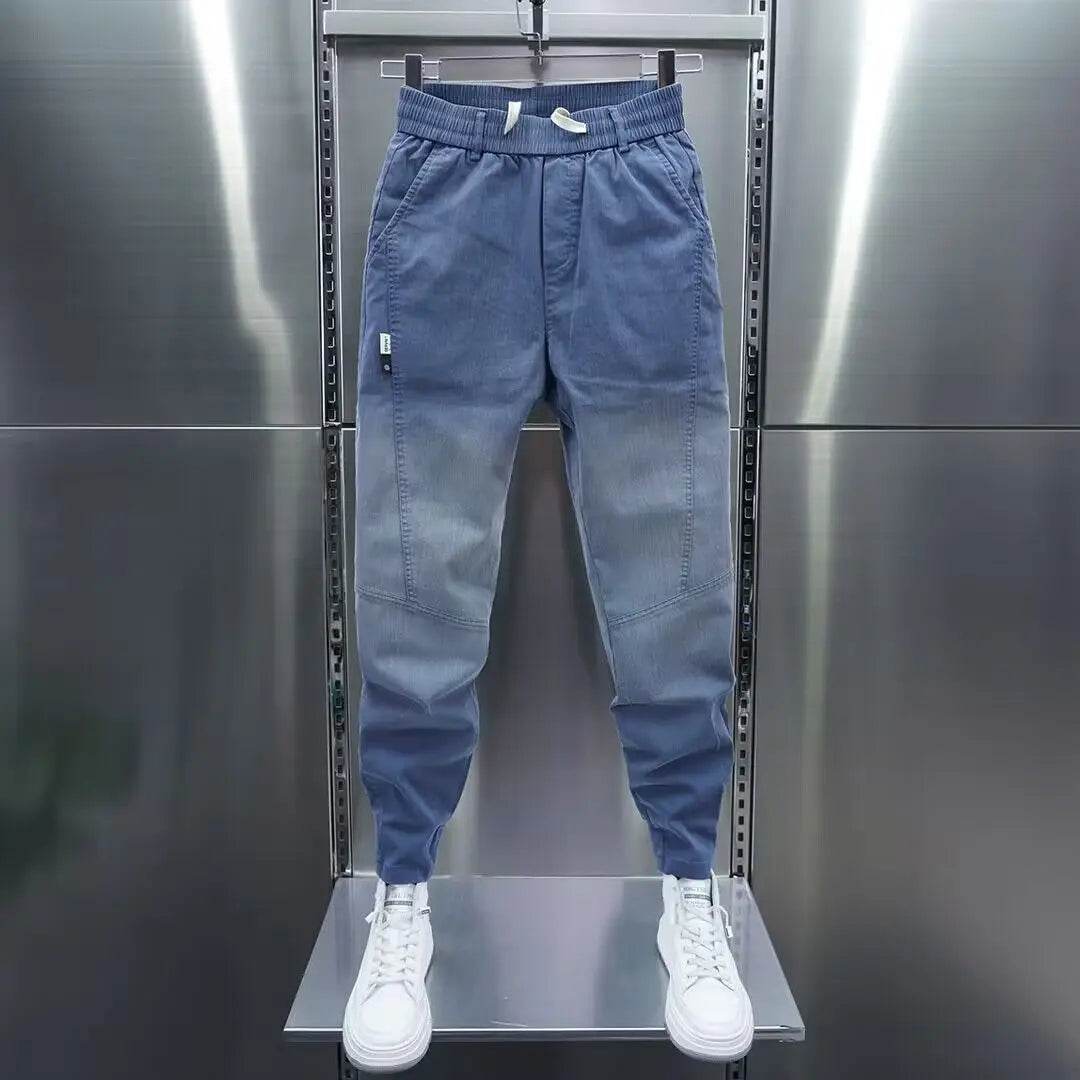 Luxury Men's Casual Loose Fit Denim Jeans - Spring & Autumn Streetwear - Buy Center US