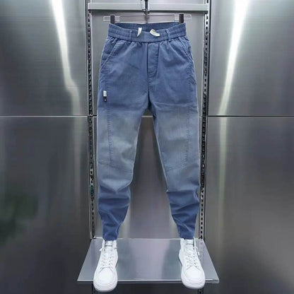 Luxury Men's Casual Loose Fit Denim Jeans - Spring & Autumn Streetwear - Buy Center US