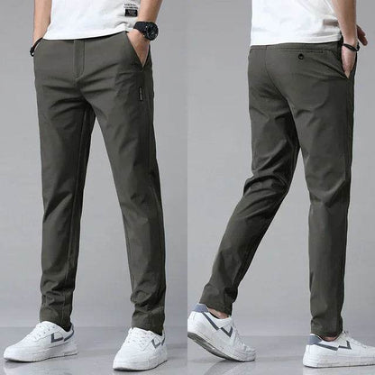 CHOLYL Men's Ultra-Thin Stretch Slim Casual Pants - Breathable Golf Trousers - Buy Center US