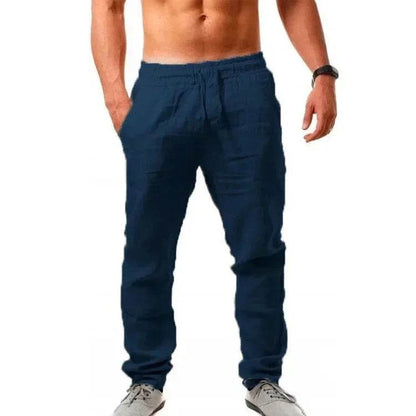 2024 Men's Loose Cotton Linen Wide Leg Pants - Casual Sportswear M-4XL - Buy Center US