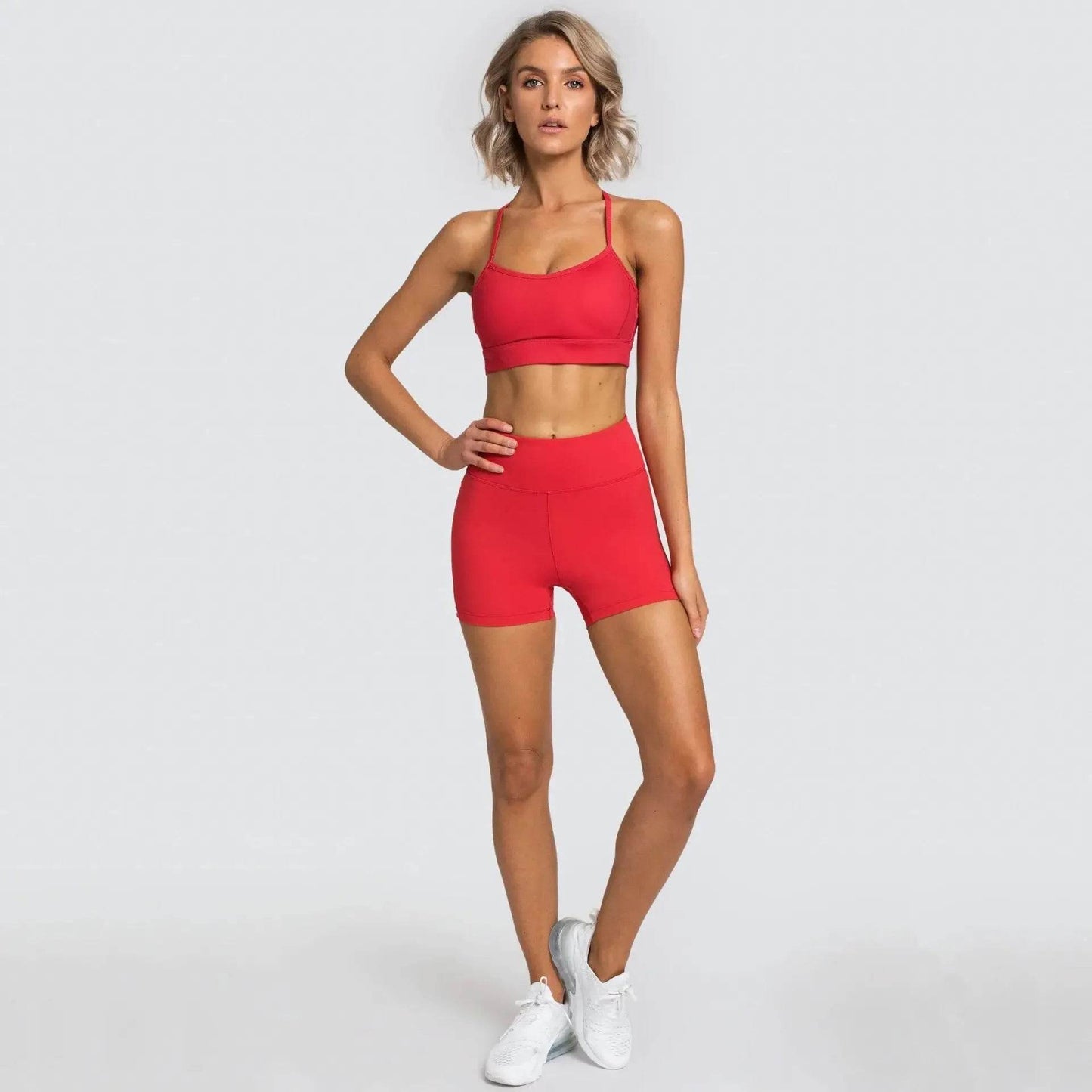 Bobicloud Women's Yoga Running Gym Set - Seamless Bra & Shorts - Buy Center US