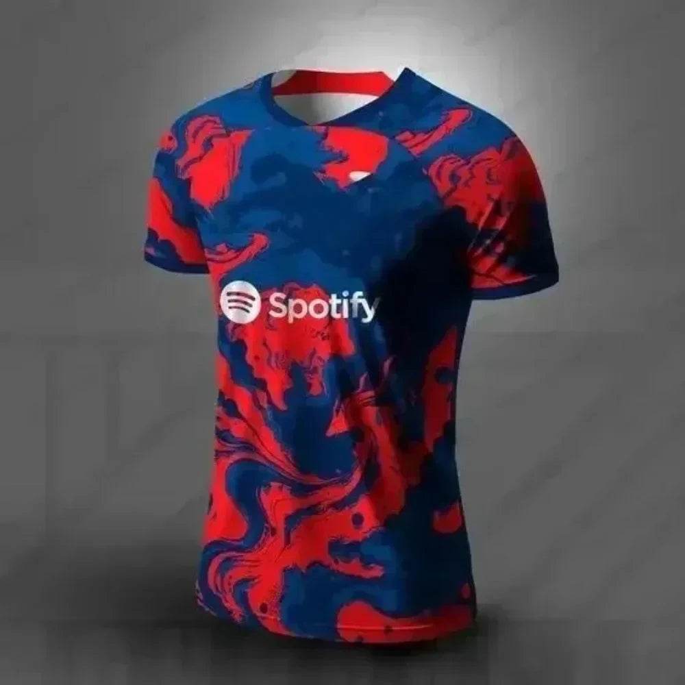 2025 Barcelona Men's Football Jacket - 3D Printed, Quick Dry, Breathable - Buy Center US