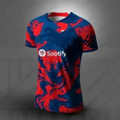 2025 Barcelona Men's Football Jacket - 3D Printed, Quick Dry, Breathable - Buy Center US
