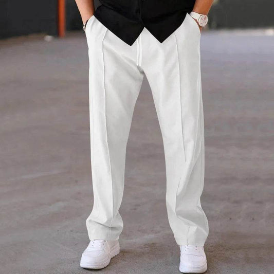 2024 Men's Casual Thin Pants - Spring/Summer Loose Straight Leg Style - Buy Center US