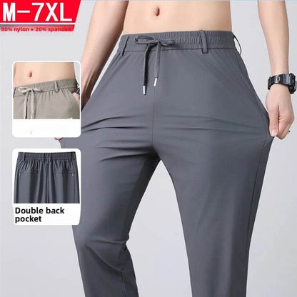 Men's Summer Quick Dry Loose Straight Leg Pants - High Elasticity Sports Wear - Buy Center US