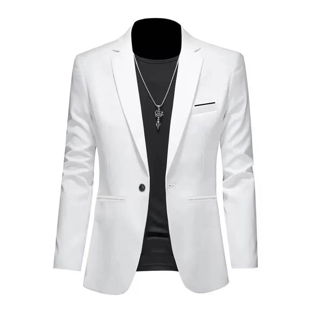 King Billion Men's Casual Business Suit Jacket - Slim Fit, Single Button - Buy Center US