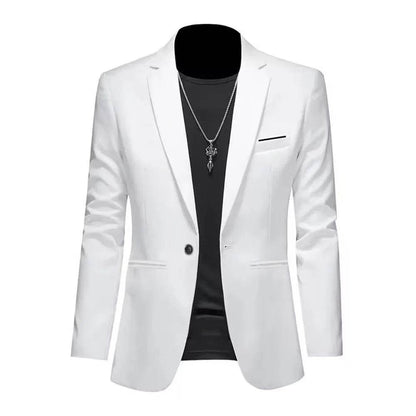 King Billion Men's Casual Business Suit Jacket - Slim Fit, Single Button - Buy Center US
