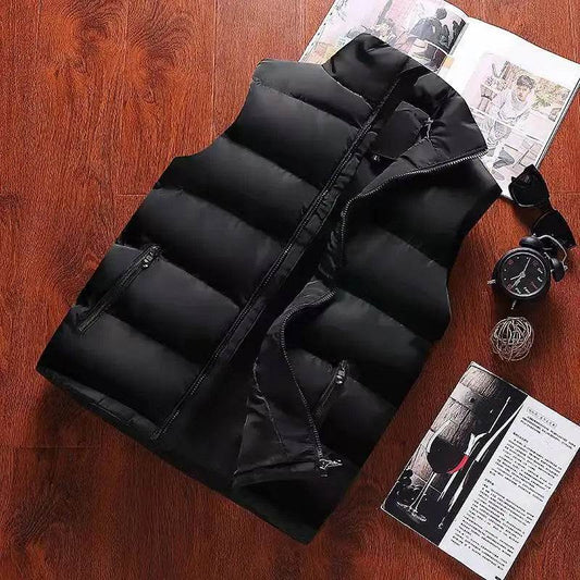 Aiwetin Men's Sleeveless Jacket - Warm Casual Vest for Autumn & Winter - Buy Center US