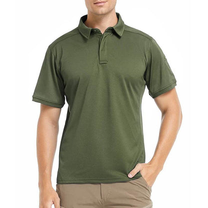 ReFire Gear Men's Short Sleeve Polo Shirt - Lightweight Tactical Outdoor Wear - Buy Center US