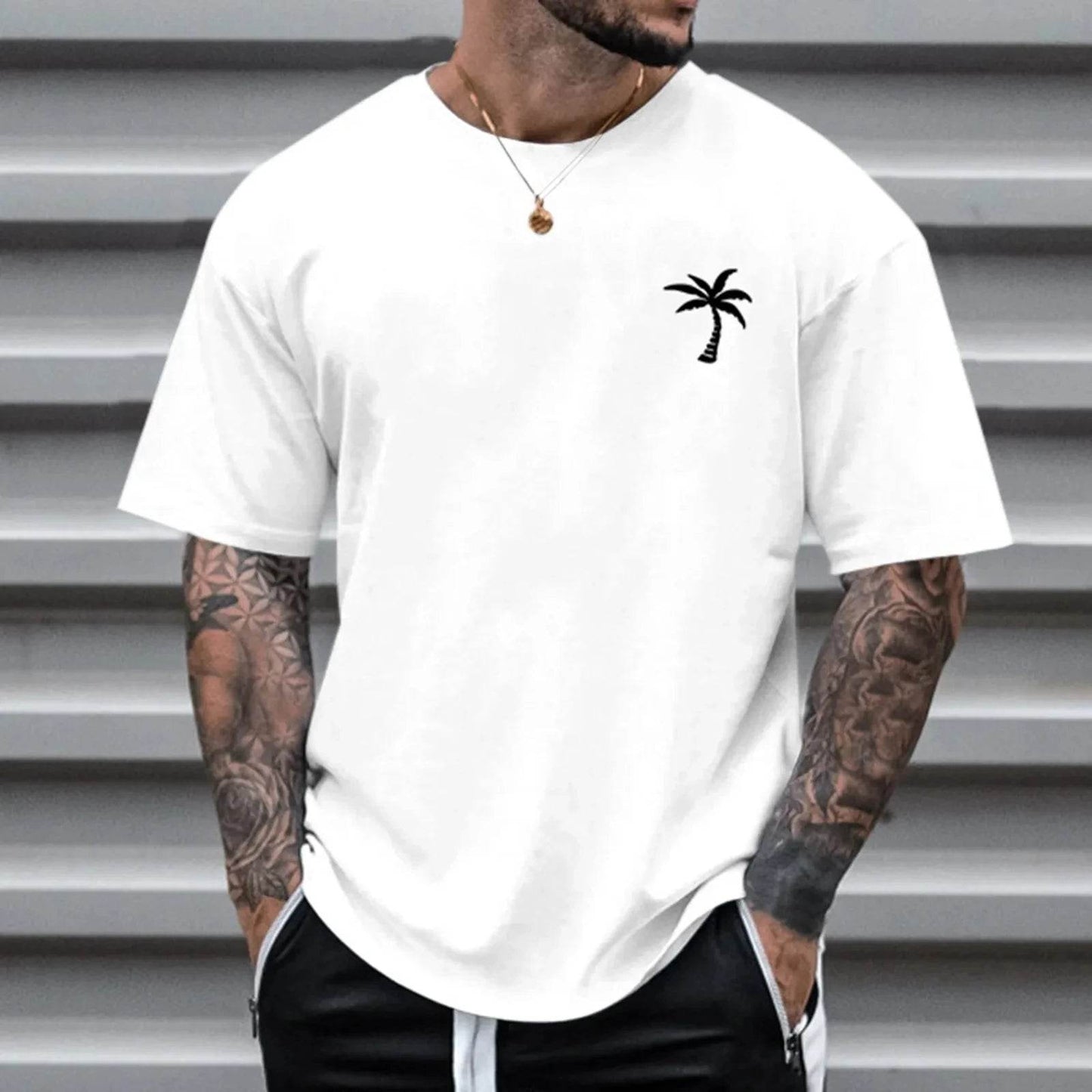 Los Angeles Men's Printed T-Shirt - Casual Short-Sleeved Pullover Style - Buy Center US