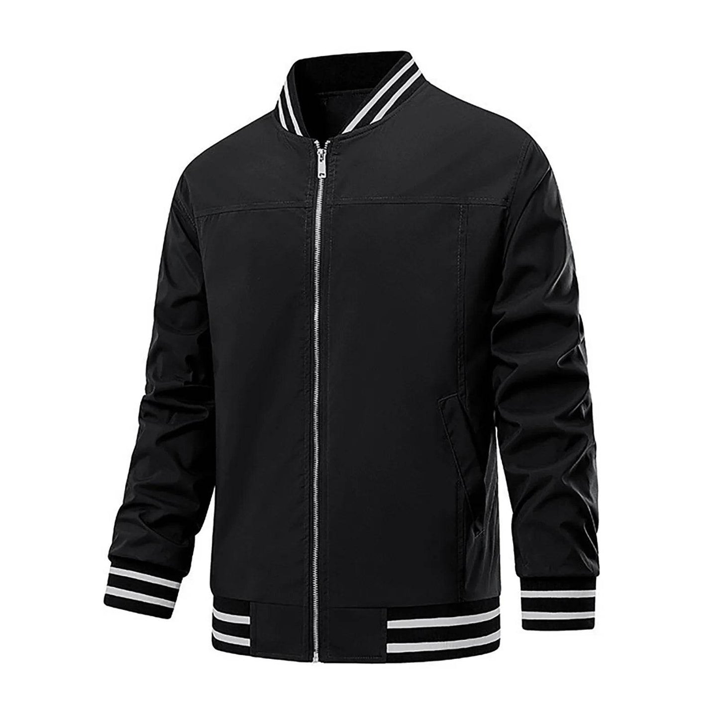 ZOMAXIUJEE Men's Waterproof Windproof Zipper Baseball Jacket - Casual Style - Buy Center US