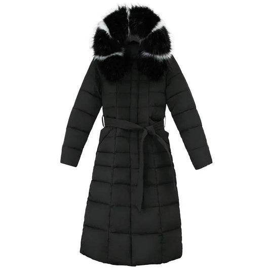 YEMOCILE Women's Slim Fit Long Down Jacket - Thick Fur Collar Coat - Buy Center US