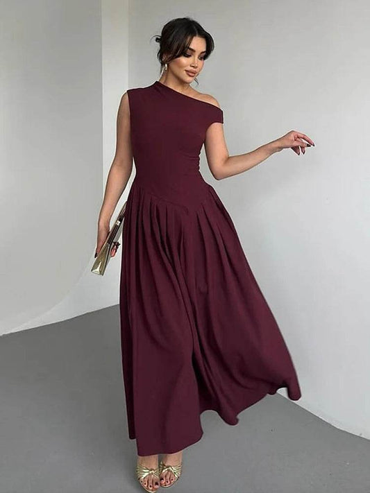 Elegant Long Dress for Women - Sleeveless A-Line Spring Fashion - Buy Center US