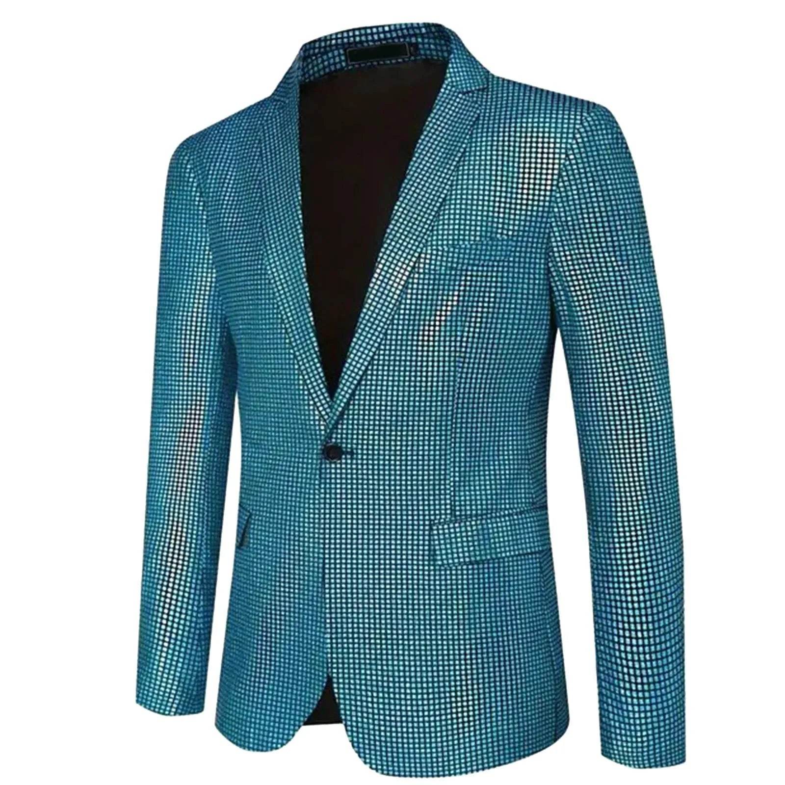 Multicolor Sequined Jacket - Luxury Men's Disco Suit for Nightclubs - Buy Center US
