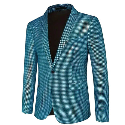 Multicolor Sequined Jacket - Luxury Men's Disco Suit for Nightclubs - Buy Center US