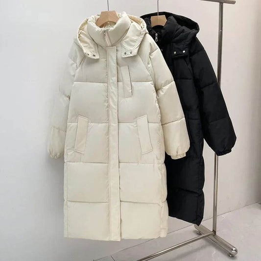 ABRINI Women's Hooded Long Coat - Warm Thicken Casual Parka - Buy Center US
